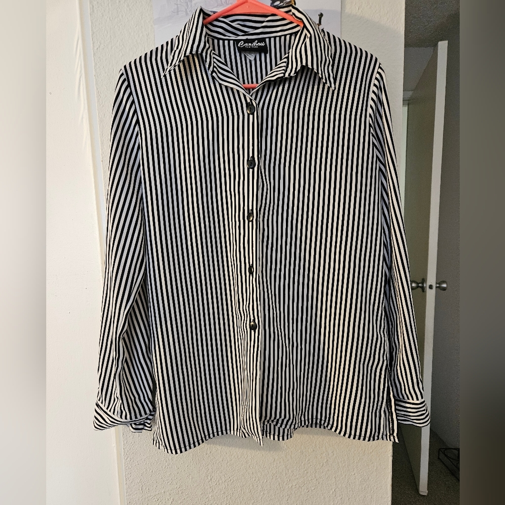 Caribou NY Striped Button Up